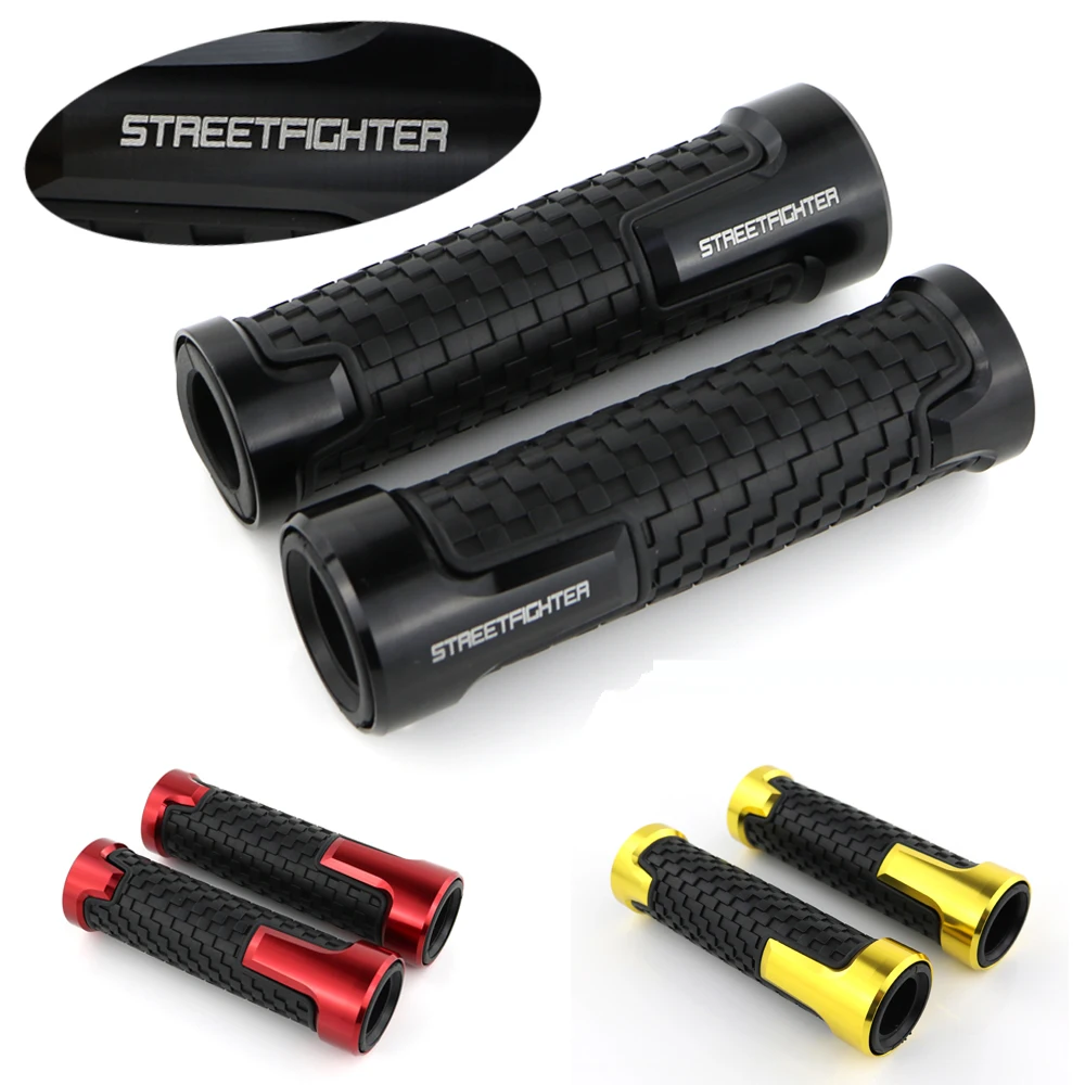

For Ducati STREETFIGHTER/ S 848 Motorcycle Handlebar Handle Grips CNC Aluminum None-Slip Rubber
