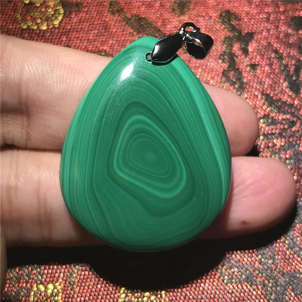 Natural Green Malachite Pendant (3)