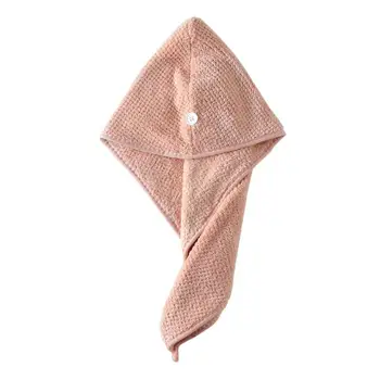 

Soft Coral Fleece Dry Hair Cap Wrap Hat Fast Drying Shower Towel Super Absorbent Home Bathroom Hair Care Accessories