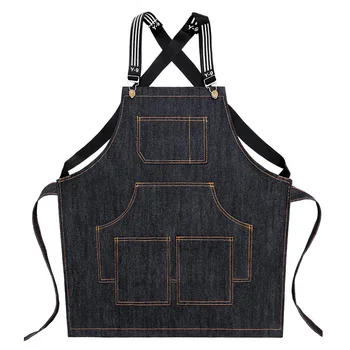 

Cook Apron Barista Bartender Chef Hairdressing Apron Catering Uniform Work Wear Anti-Dirty Overalls