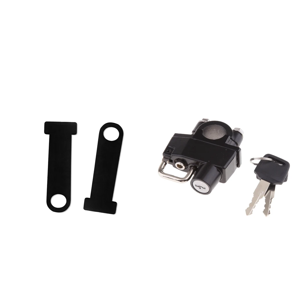 MagiDeal 2 Pieces Helmet Lock Buckle Fastener + 22mm Handlebar Helmet Lock