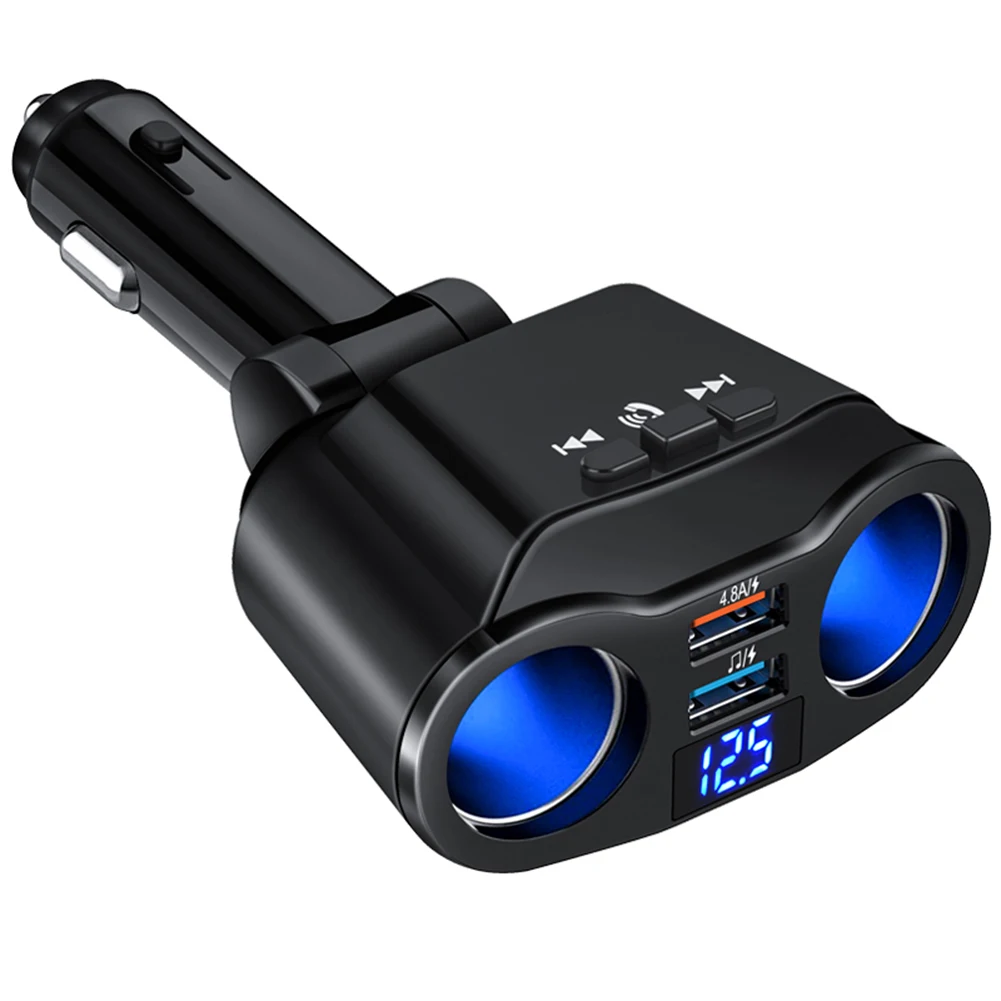 Car Charger USB Cigarette Lighter QC Fast Charging Splitter Cigarette