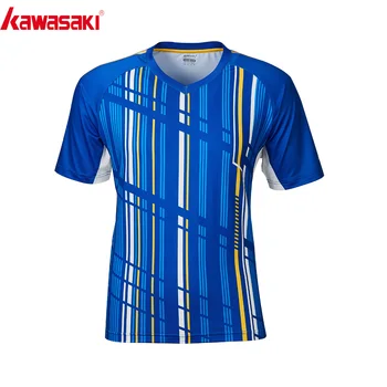 

2020 Kawasaki Badminton Shirt Breathable For Men Quick Dry Short-Sleeve Tennis Running T-Shirts For Male Sportswear ST-R1206
