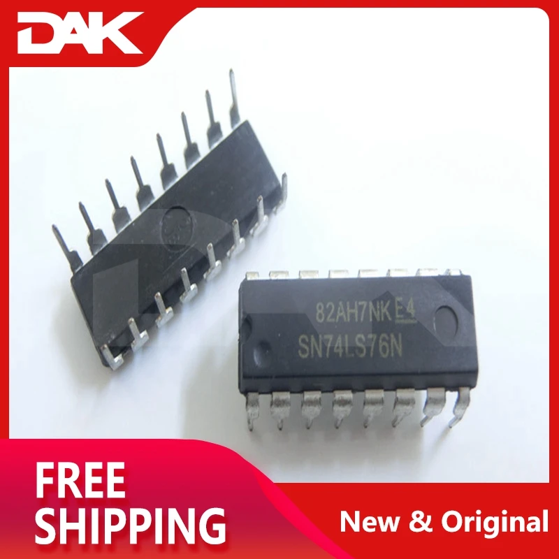 5pcs SN74LS76N DUAL JK FLIP-FLOP WITH SET AND CLEAR 14DIP IC CHIP | Обустройство дома