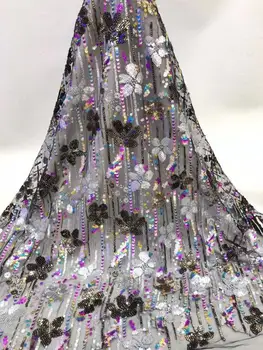 

top quality Sophia-59.3804 french lace fabric african lace fabric with embroidery mesh tulle fabric