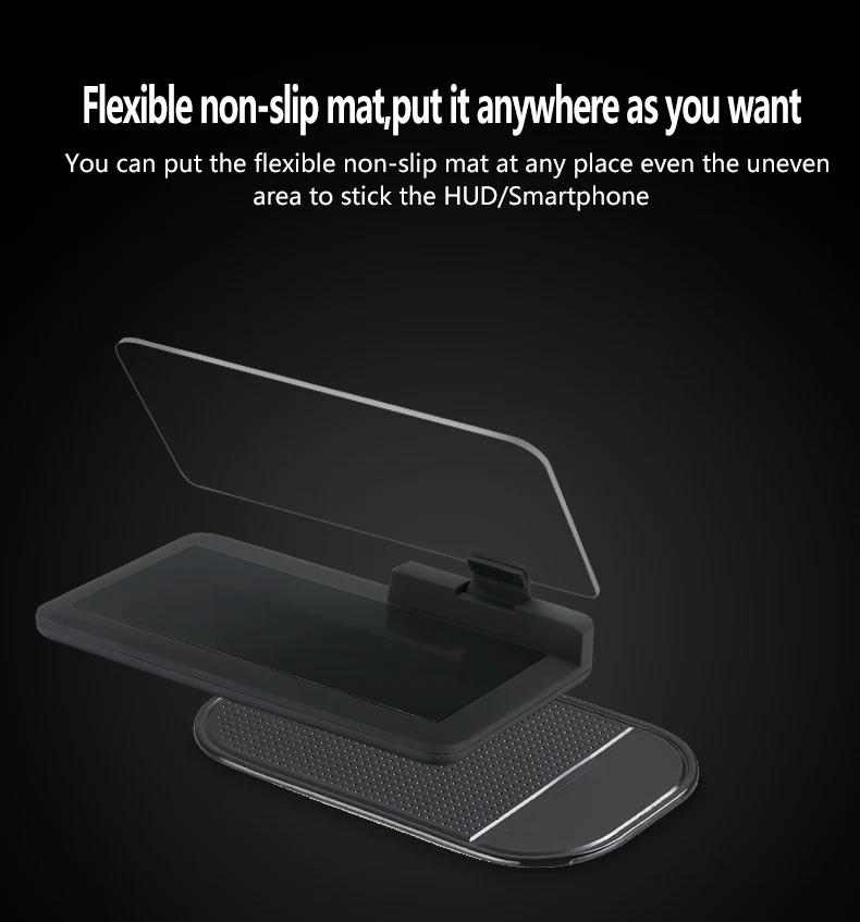 6 inch Universal H6 Car HUD Head Up Display Projector Phone Navigation Smartphone Holder gps hud for any cars_09 (1)