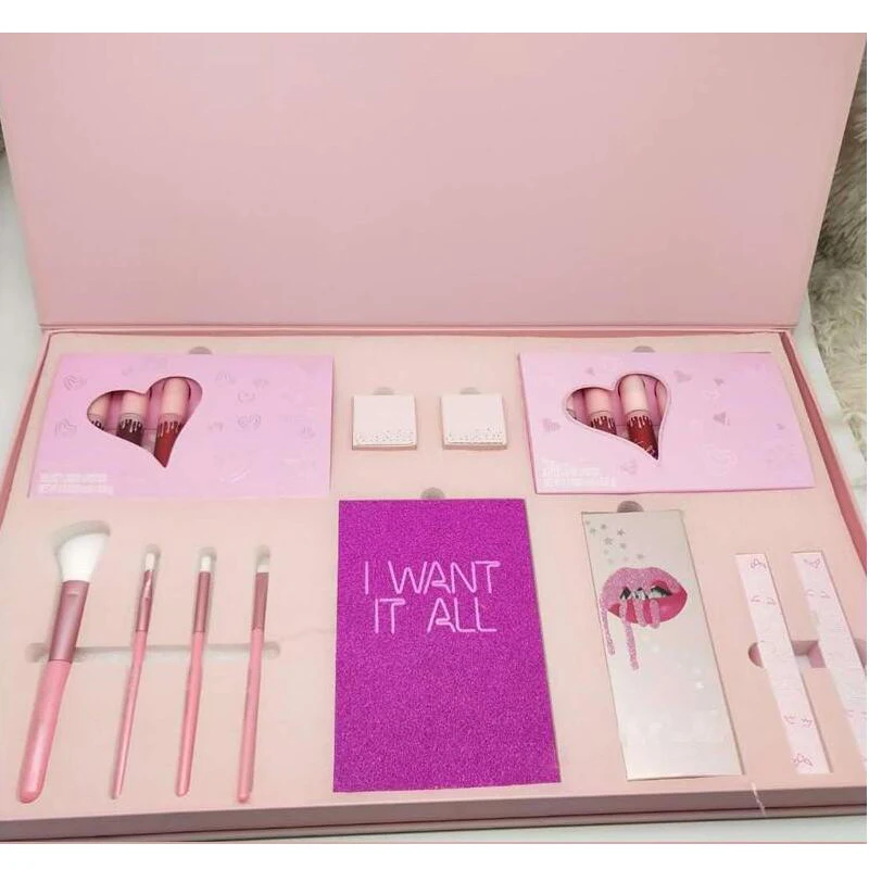 

Christmas Gift I WANT IT ALL The Birthday Collection Makeup Set Eye shadow Palette Charming Lip Gloss Bug Collection Set BUNDLE