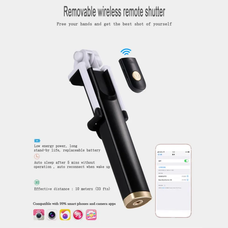 Eshowee Новое поступление Bluetooth селфи палка Штатив Универсальный селфи-Палка для мобильного телефона монопод для Android Ios для iPhone