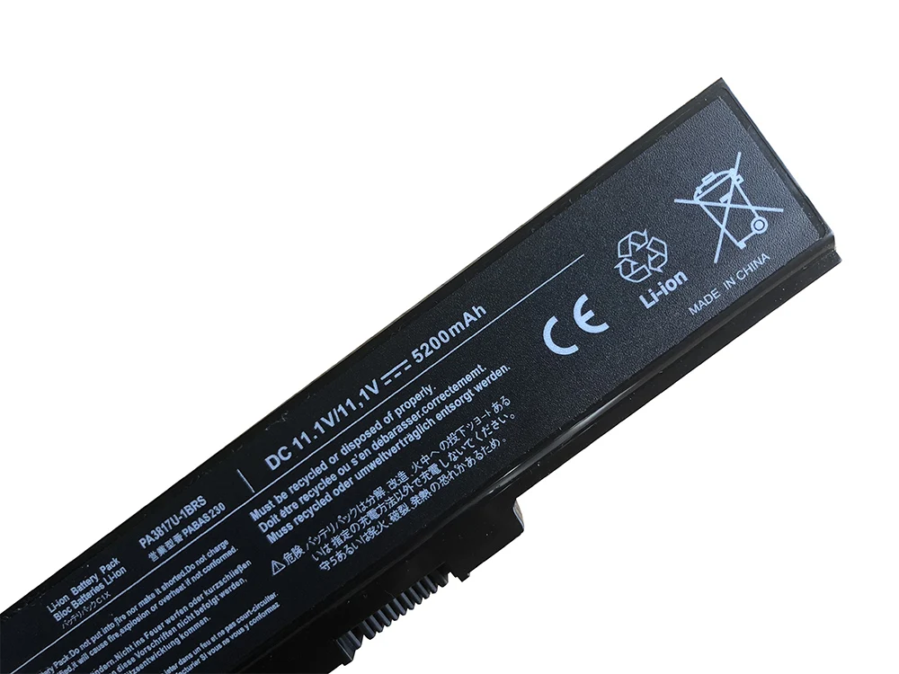 Аккумулятор для ноутбука Toshiba PA3816U 1BAS 1BRS Satellite A660 C600 L510 L700 L700D L730 L740 L750 L755 L770|battery for