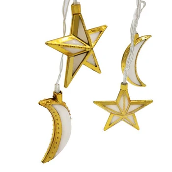 

10 LED Eid Mubarak Decor Home Ramadan Decoration Accessories Ramadan and Eid Decorations Party Supplies Gift