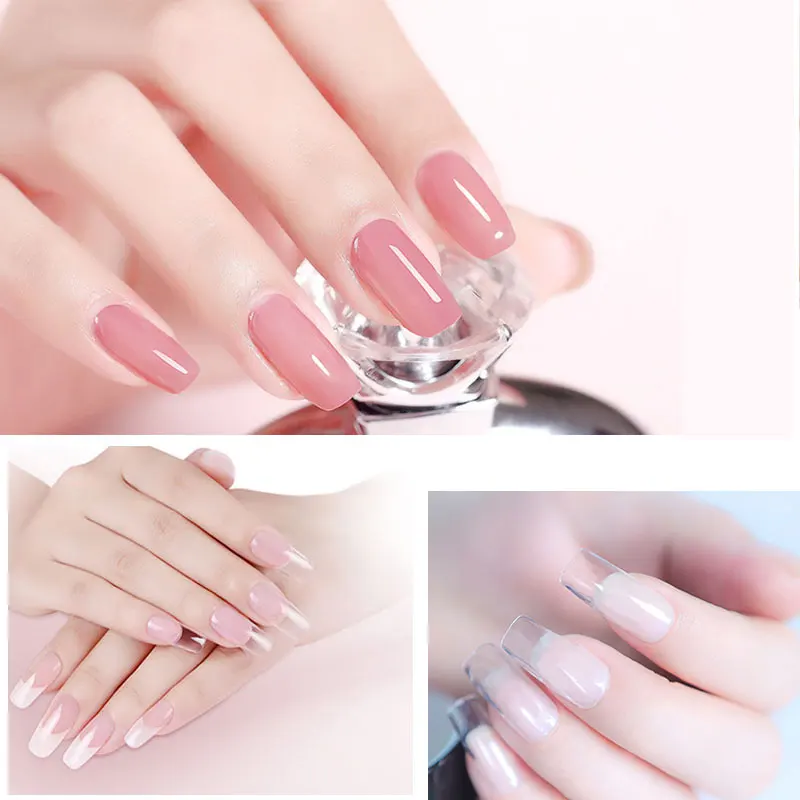  Polygel Nail Acrylic Poly Gel 25g Pink White Clear Crystal UV LED Builder Gel Tips Enhancement Slip