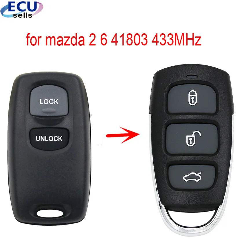 Бесключевой вход FOB пульт дистанционного управления для MAZDA 2 6 2002 2003 2004 2005 новый