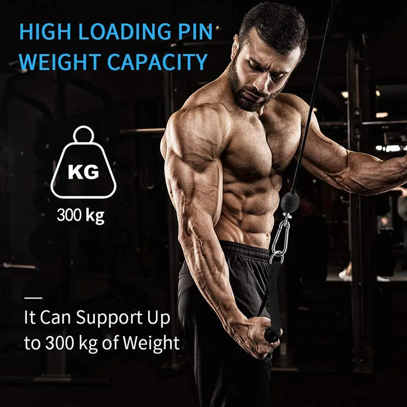Fitness Cable Pulley Gym Wire Rope Machine System Heavy Duty Steel Wirerope For Home gym Pull Down LAT Lift Pulley Bodybuilding