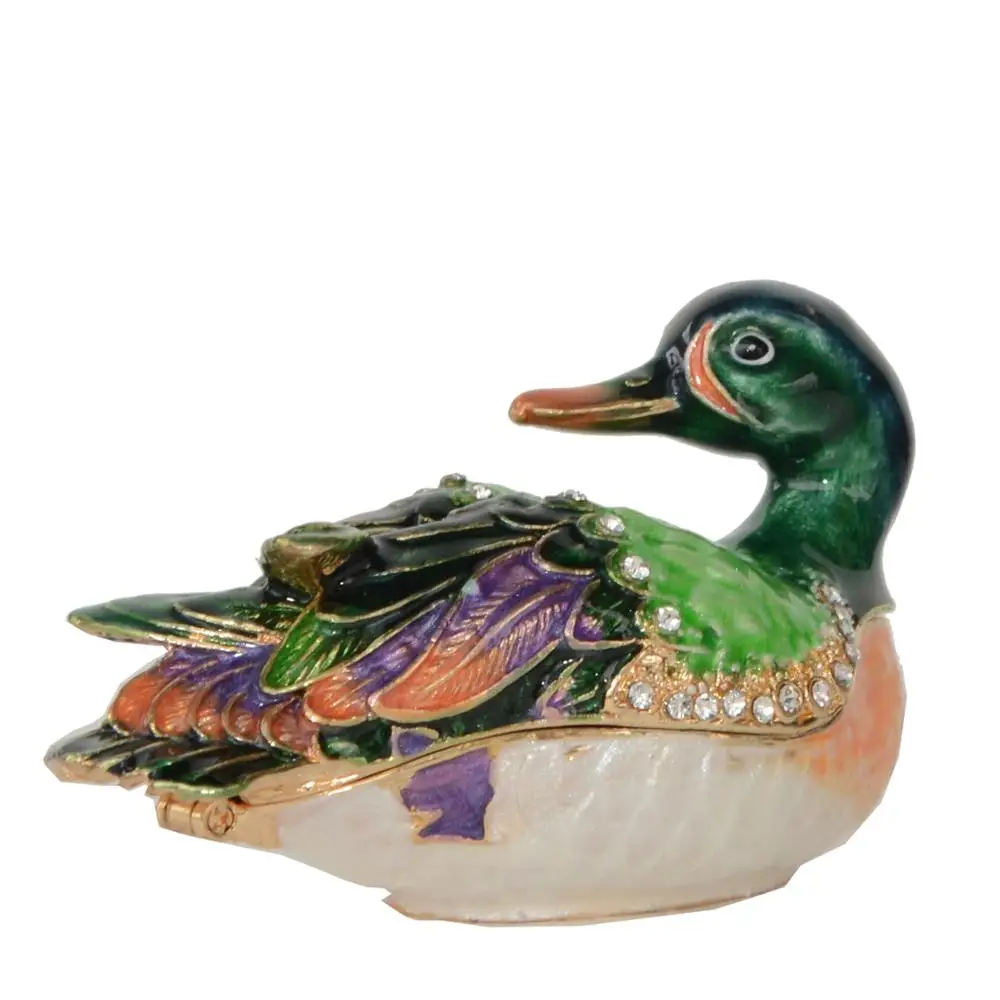 Duck Trinket Box Bird Figures Jewelry Storage Novelty Gift Decoration Home mini storage boxes