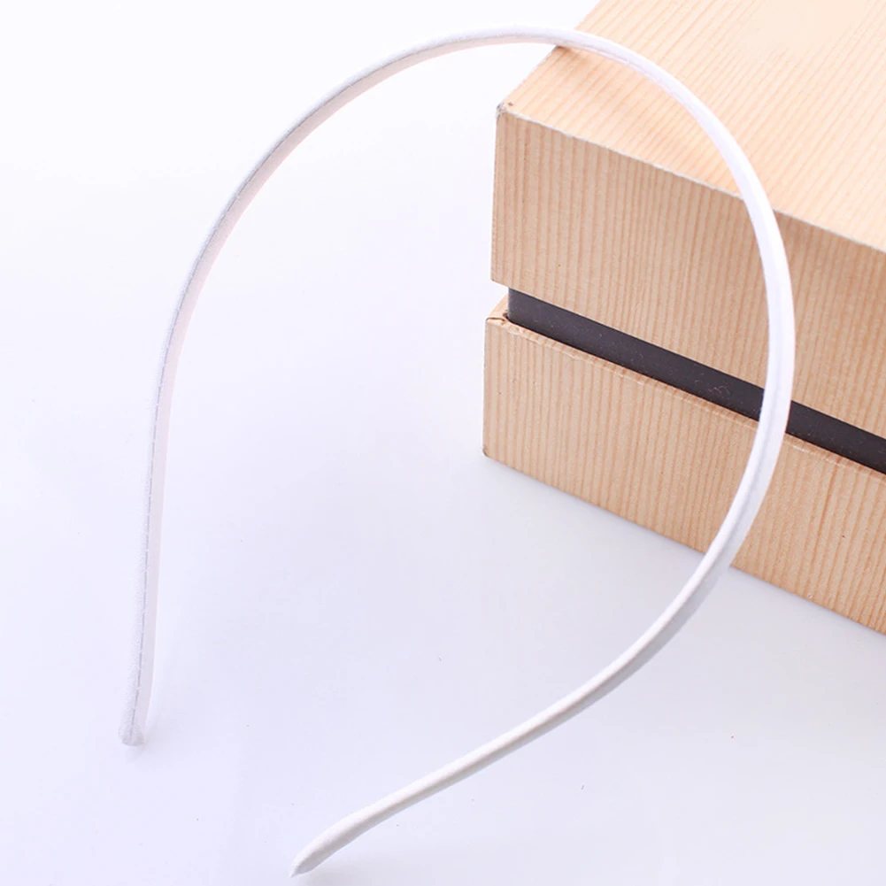10 шт. дома Прочный детский обруч для волос аксессуары головной убор Повседневное атласной лентой Модные Взрослых ремесло Для женщин повязка на голову, на каждый день - Цвет: Белый