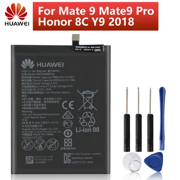 

Original Replacement Battery Huawei HB396689ECW For Huawei Mate 9 Mate9 Pro Honor 8C Y9 2018 Version Phone Battery 4000mAh