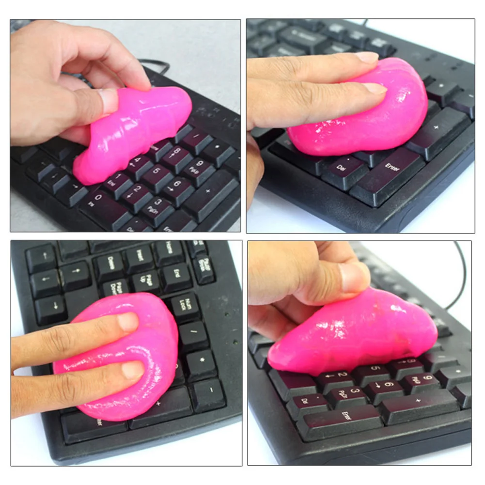 Высокотехнологичный волшебный пылеочиститель, чистящий гель для чистки клавиатуры, супер чистый Slimy гель для телефона, ноутбука, случайный цвет