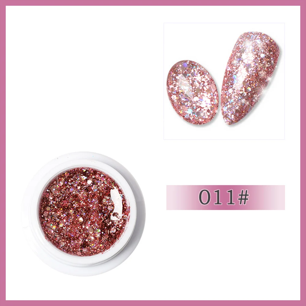 Color 11 PinPai 8g блестящие Платиновые блестки гель для ногтей Светодиодная смывка для лака Блестящий декор с блестками УФ гель лак живопись УФ-полировка - Цвет: Color 11
