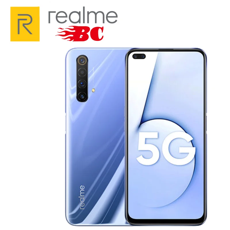 Смартфон Realme X50 6 ГБ + 64 4200 мАч Snapdragon 76 5G экран 57 дюйма мп камер 30 Вт NFC мобильный