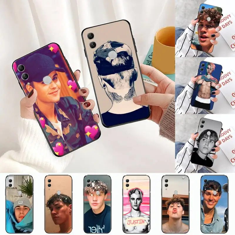 

Justin Bieber Black Phone Case For Huawei Honor view 7a5.45inch 7c5.7inch 8x 8a 8c 9 9x 10 20 10i 20i lite pro