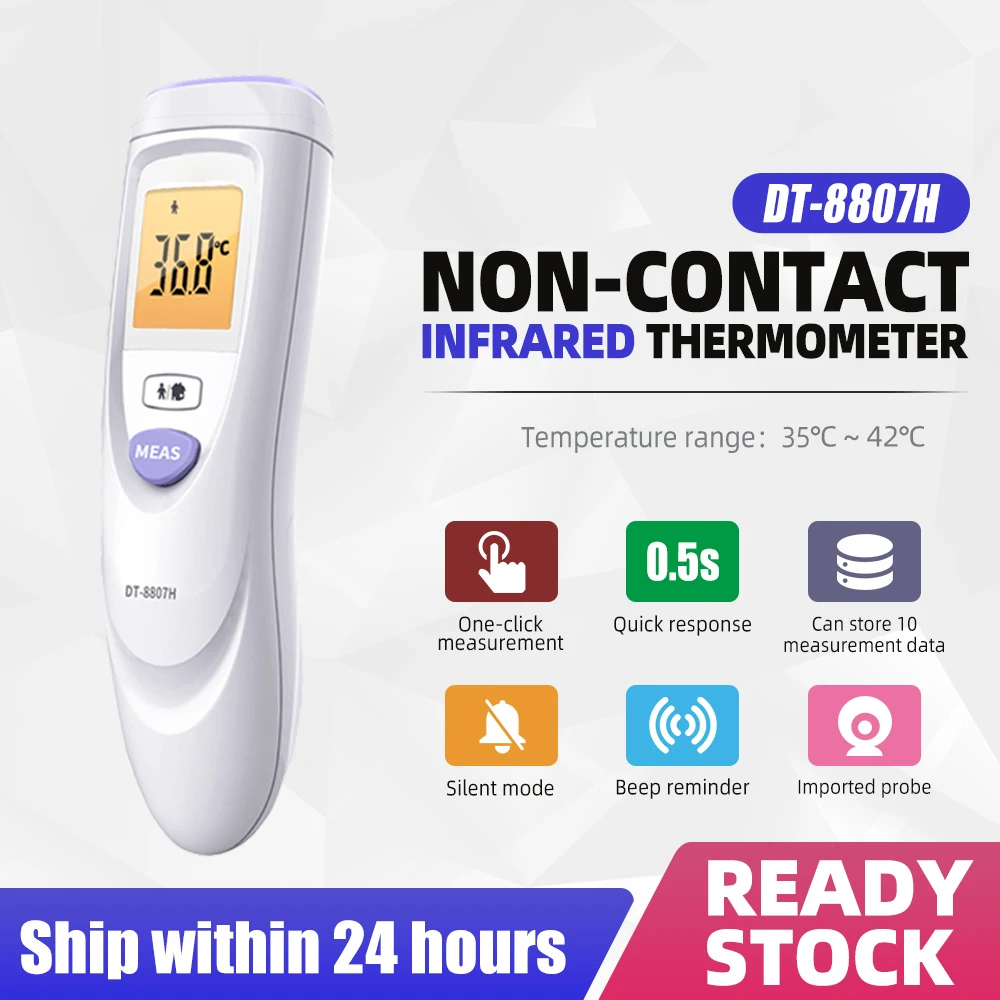 

CEM DT-8807H Non-contact Digital Display Thermometer Adult Baby Infrared Handheld Temperature Gun