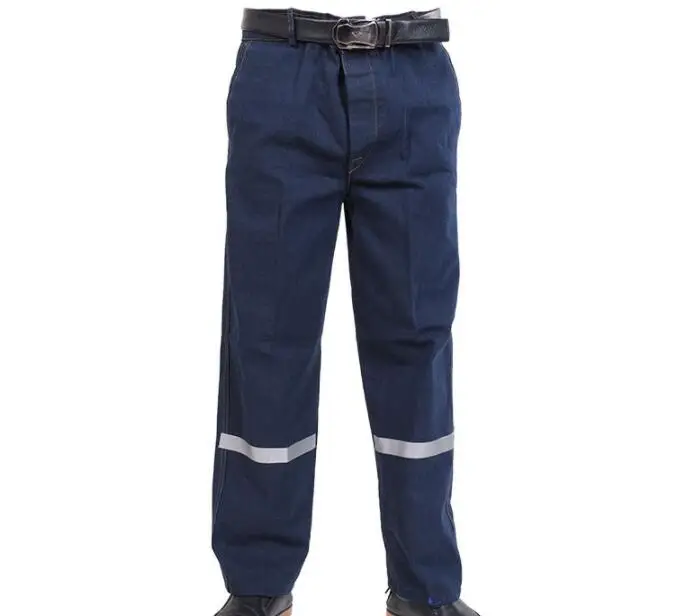 Navy Blue Drill Cotton Work Pants Reflective stripe AliExpress