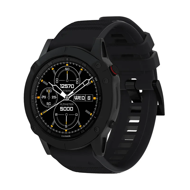 Силиконовый ремешок для часов Garmin Fenix 5/5 plus 6 pro ремешок для часов Garmin Forerunner 935 945 Смарт-часы быстросъемный браслет