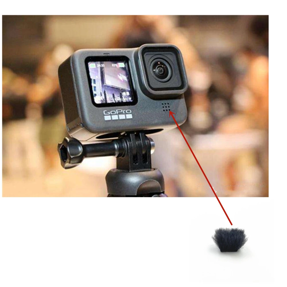 10pcs Wind Muffler Dead Cat For Go Pro Max 360 Micromuff For Microphone