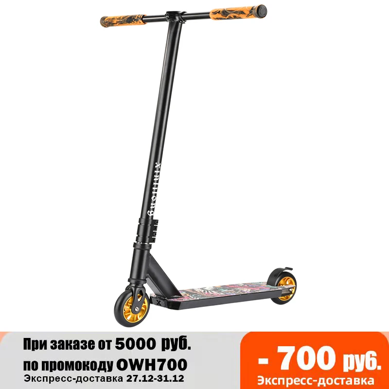 Adult street car two-wheel professional extreme scooter competitive stunt car combination