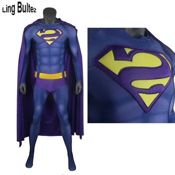 

Ling Bultez High Quality Muscle Shade bizarro Cosplay Costume With Relif Logo U zipper