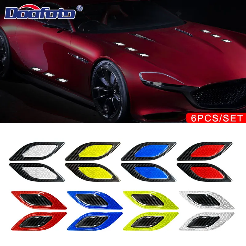 Светоотражатель автомобильного двигателя Doofoto Светоотражающая наклейка