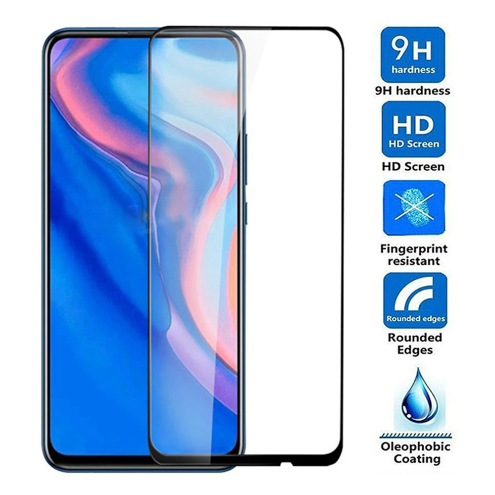 Полное покрытие для huawei y9 prime 2019 y9s 2018 закаленное стекло Защита экрана телефона