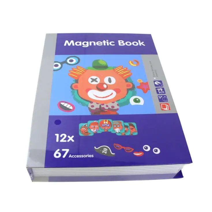 3D Магнитная головоломка, игрушка, головоломка для детей, магнитная книга, Обучающие Развивающие игрушки, когнитивные ролевые игры, настольная игра, детские подарки - Цвет: people
