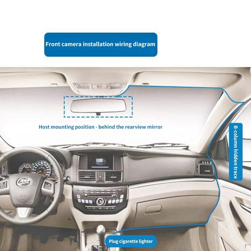  Car Dvr 3 Camera Lens 4.0 Inch Sprint Camera Dual Lens Rear View Camera Recorder Automatic Login Tu
