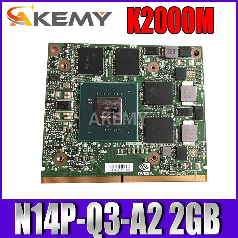 Оригинальная N14P Q3 A2 2G CN 0D30WG K2000M K 2000M графическая карта для Dell Precision M4700 M4800 HP Elitebook