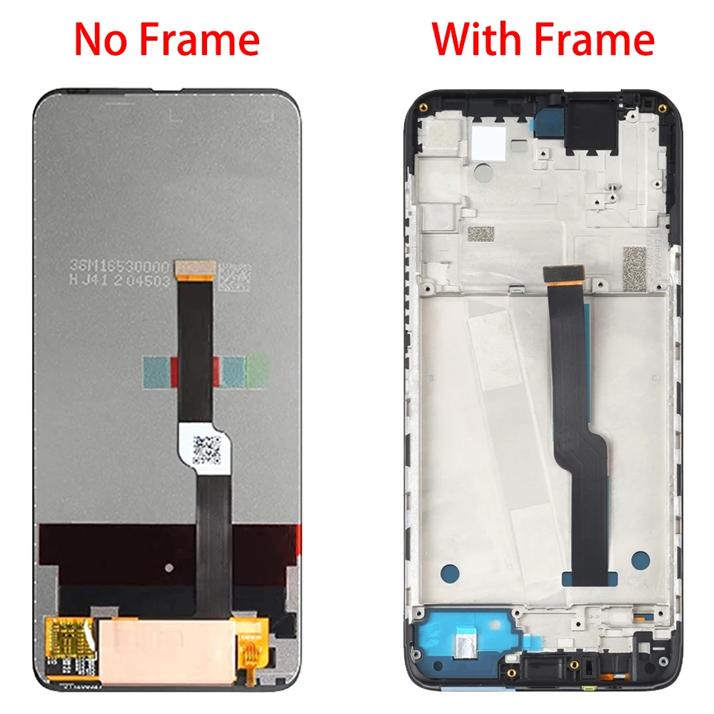 iYAiYO Schermo LCD Display Digitalizzatore Touch Screen Ricambio Compatibile con Motorola One Fusion Plus XT2067-2 Schermo Completo con Cornice-Nero