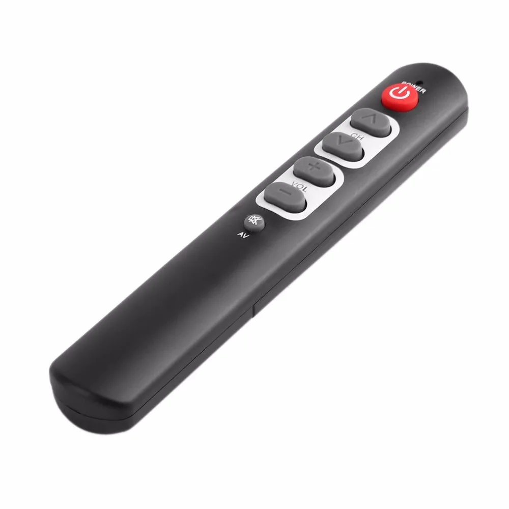 

Universal 6 Keys Learning Remote Control with Big Buttons Wireless Controller Unit Replacement for TV STB DVD HIFI