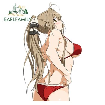 

EARLFAMILY Car Styling Sexy beauty Amagi Brilliant Park Sento Isuzu Anime Laptop Vinyl Decal 3D Car Sticker Accessories