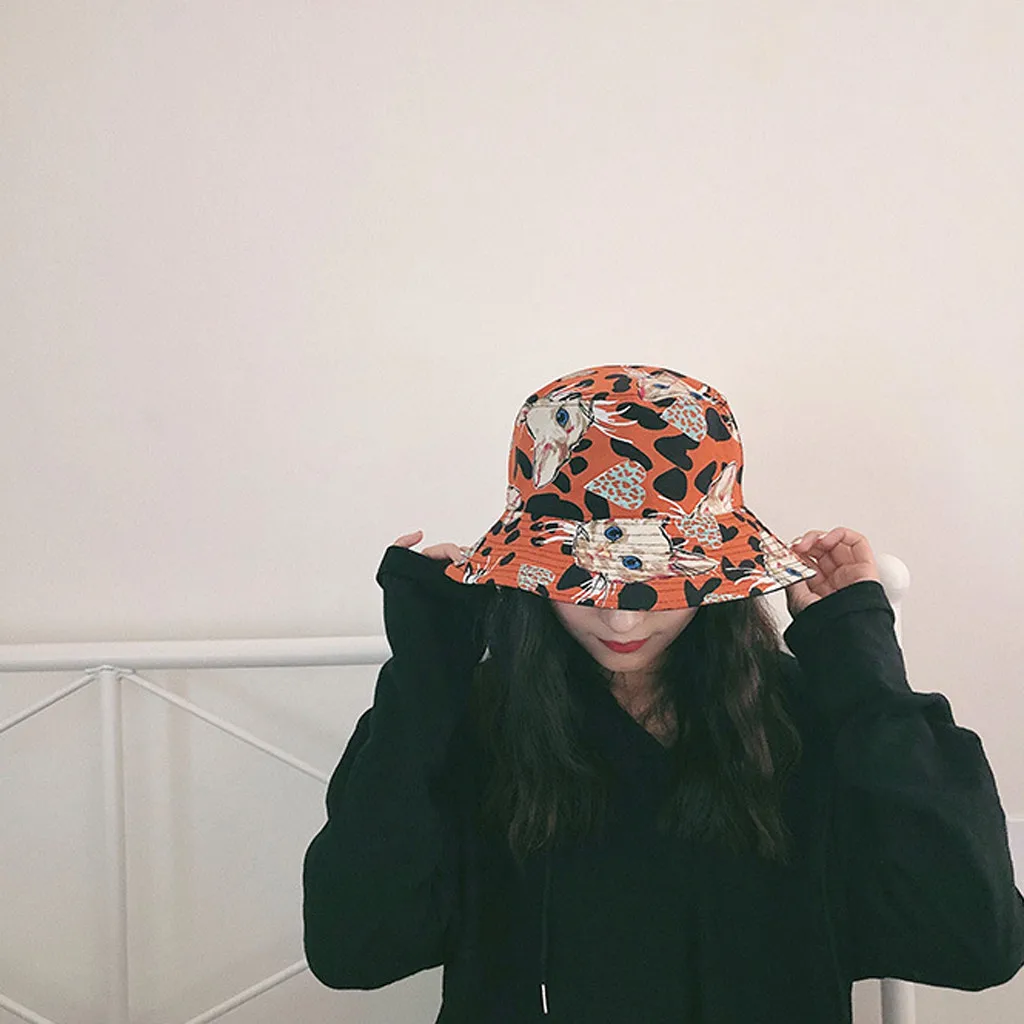 SAGACE Новая модная повседневная шапка Ms. Fisherman Двусторонняя клетчатая шляпа Солнцезащитная шляпа складная шляпа от солнца для улицы