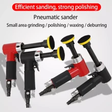 2/3 polegada longa reta núcleo mini lixadeira de ar polisher carro máquina de moagem com 1/2/3 polegada discos kits de polimento automático