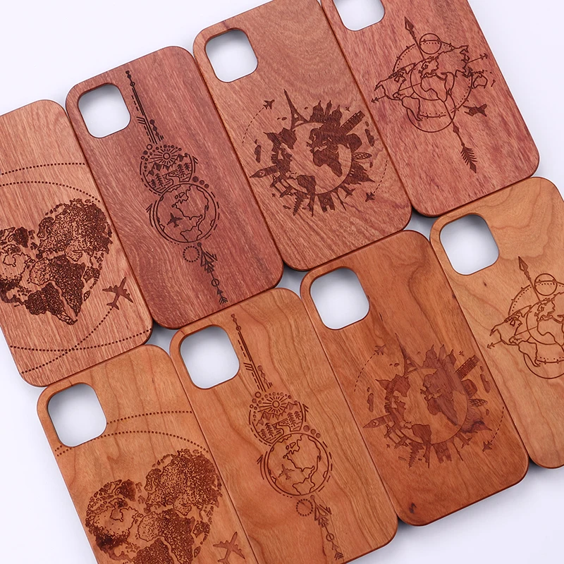 Custodia Sottile In Legno Cover Global Travel Plane Love Funny Per Iphone12 13 14 15Pro Xr Xs Max 7 8 Plus Se 2 2020 12 Mini Cover Per Telefono