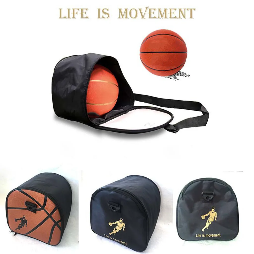 Basketball Bag Outdoor Sports Bag High-Grade Leather designed for basketball Storage Bag with storage pockets for key cup#P35