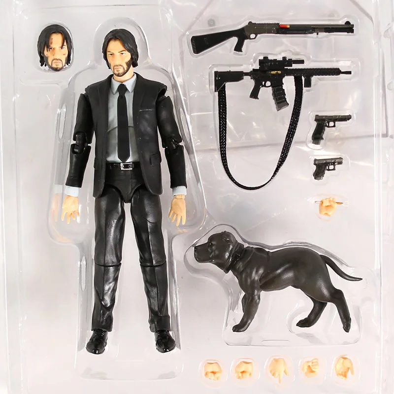 Medicom игрушка Mafex № 085 глава 2 Джон фитиль из ПВХ, движущаяся фигурка, Коллекционная модель, игрушка