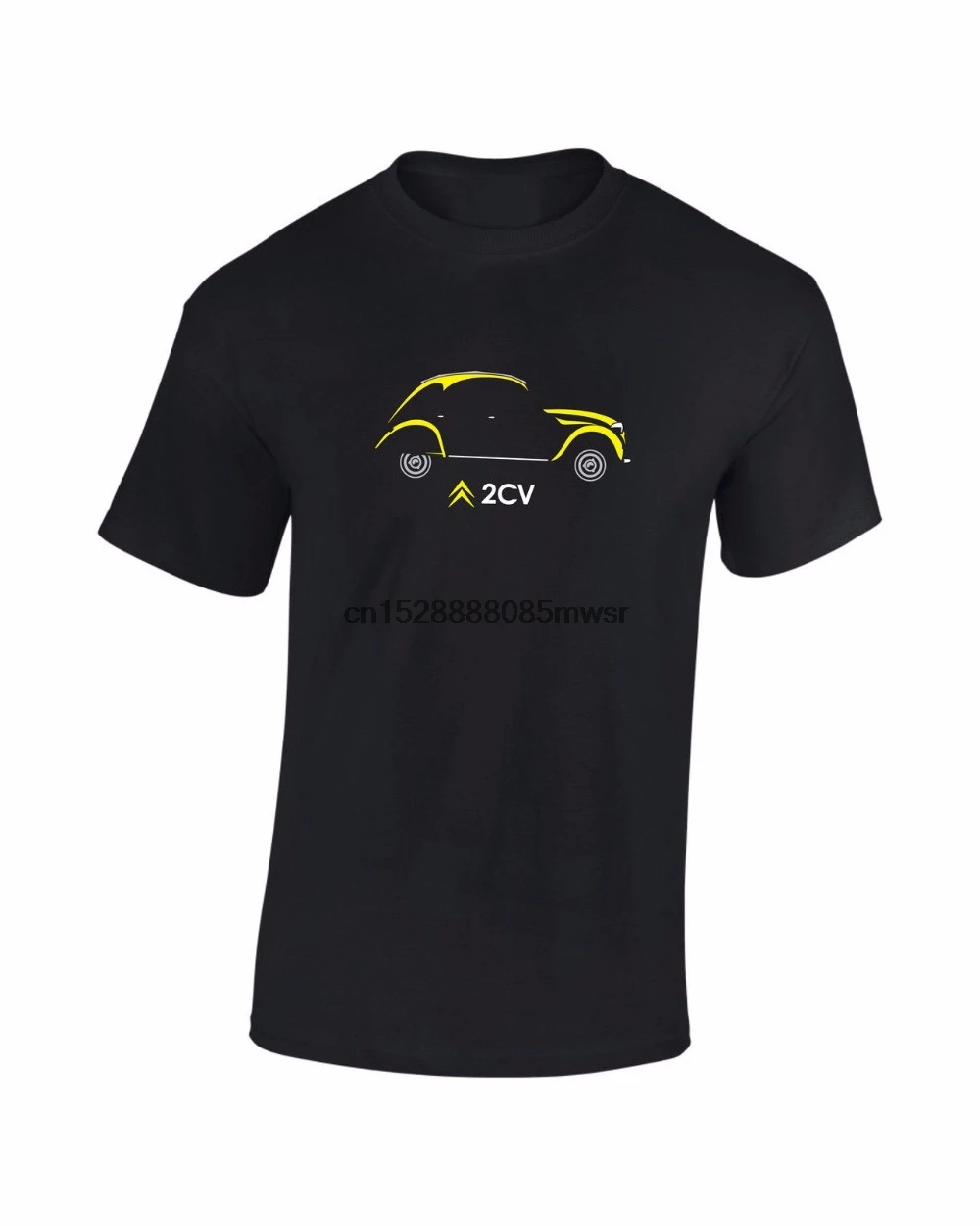 

2019 New Summer Unisex Fashion T Shirt 2Cv Classic French Retro Car Mens Printed T-Shirt Free shipping T Shirts custom made