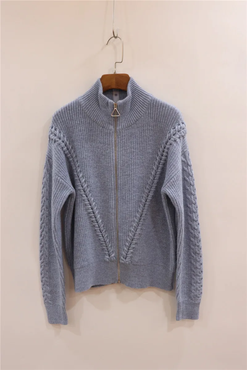 Шерстяные кашемировые вязаные теплые костюмы с вышивкой кашемировый шерстяной свитер с высоким воротником+ норковые кашемировые брюки комплекты из двух предметов для отдыха F452