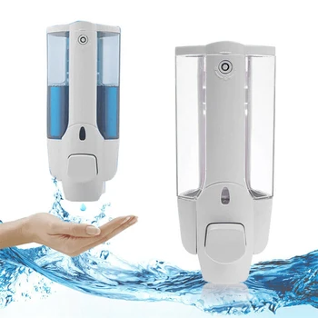 

350ml Wall Mounted Soap Dispenser Home Hotel Bathroom Hand Cleaner Soap Shampoo Shower Gel Dispenser ABS Wall Soap Dispenser