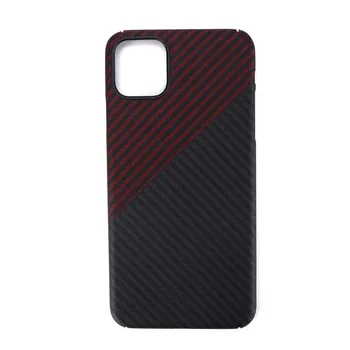 

Real Pure Carbon Fiber Phone Case Cover For iphone 11 11promax 11pro Ultra-thin Anti-fall Hard Free Tempered Glass Shell KS0562