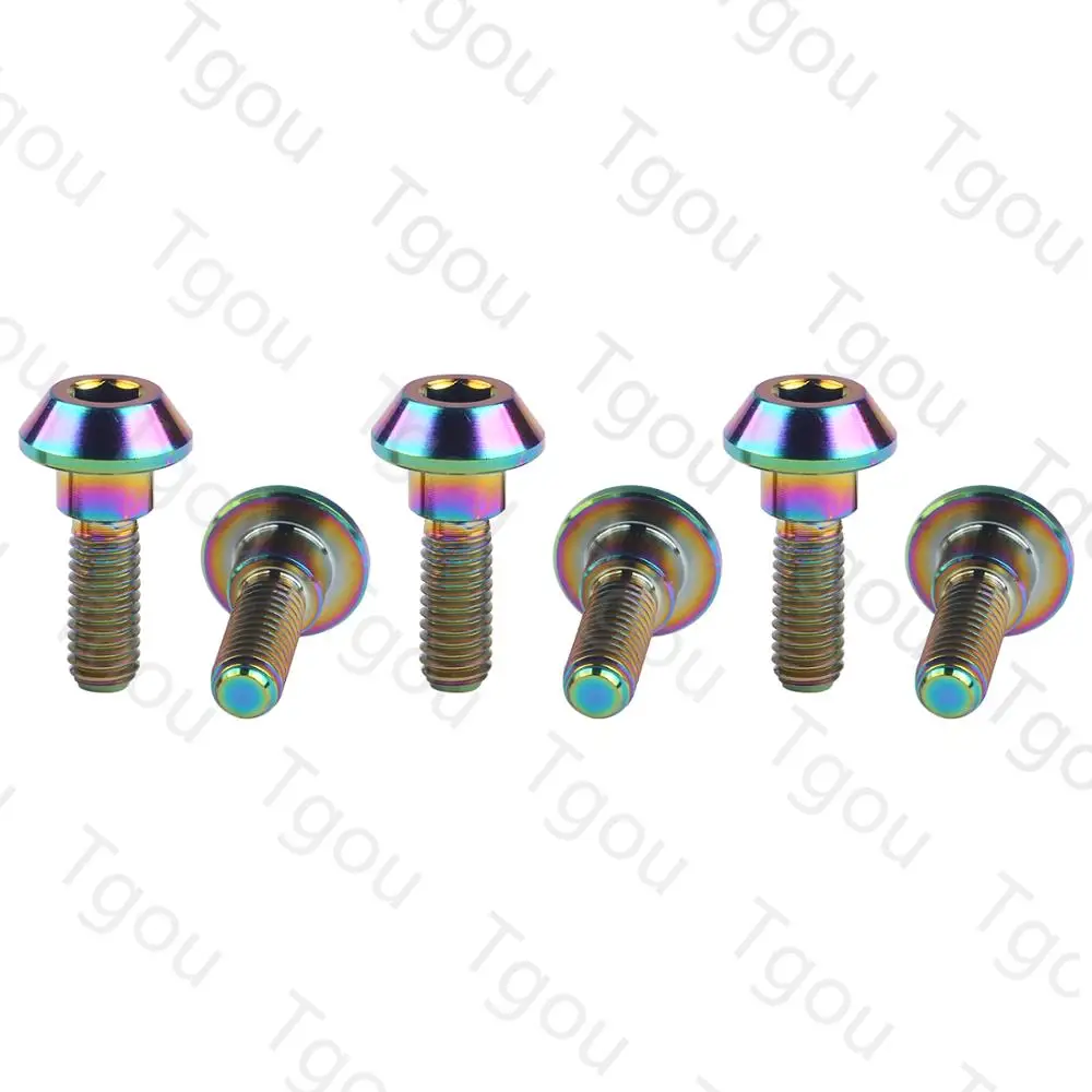 6 pecas parafuso de titanio m6x20mm 02