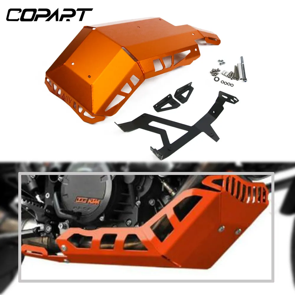 Мотоциклетная большая защита двигателя Glide Skid Plate крышка Нижняя защита для KTM 1050 1090 1290 ADV Adventure Оранжевый Черный 2013