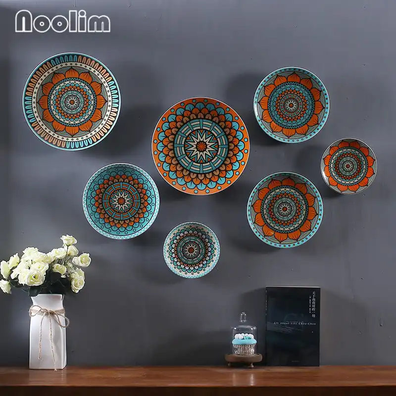 NOOLIM Ceramic Creative Stereoscopic New Chinese Decorative Plate Home